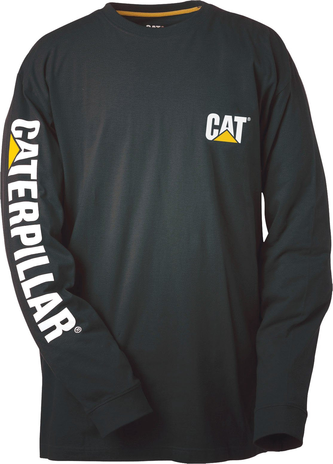 CAT Men's Trademark Banner Long Sleeve T-shirt상표 배너 긴소매 티셔츠camiseta Manga Larga De La Marca T-Shirt