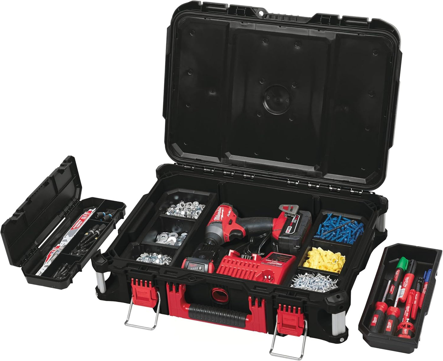 Milwaukee 4932464080 PACKOUT Box 3 Toolbox System , Red