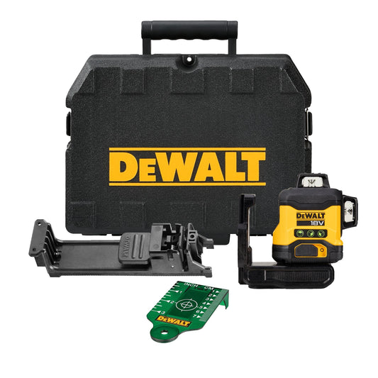 DEWALT DCLE34031N-XJ 18v Compact 3x360 Green Laser - Bare Unit