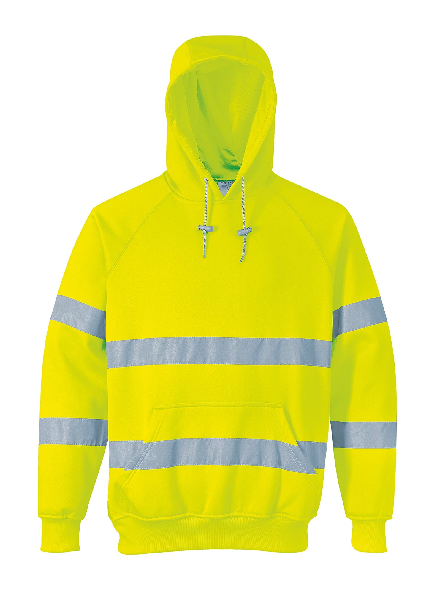 Portwest B304ORRXXXL Men's High Visibility Reflective Hooded Sweatshirt, Orange, 3Xl