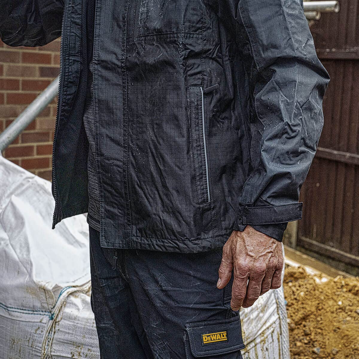 DEWALT Men's Storm Waterproof, Lightweight Jacket