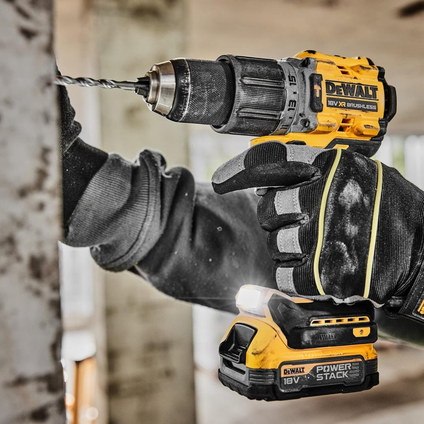 DEWALT DCK2050E2T-GB 18V XR BL G3 Compact Twin Kit (DCD805 + DCF850), 2X POWERSTACK Batterys & Charger