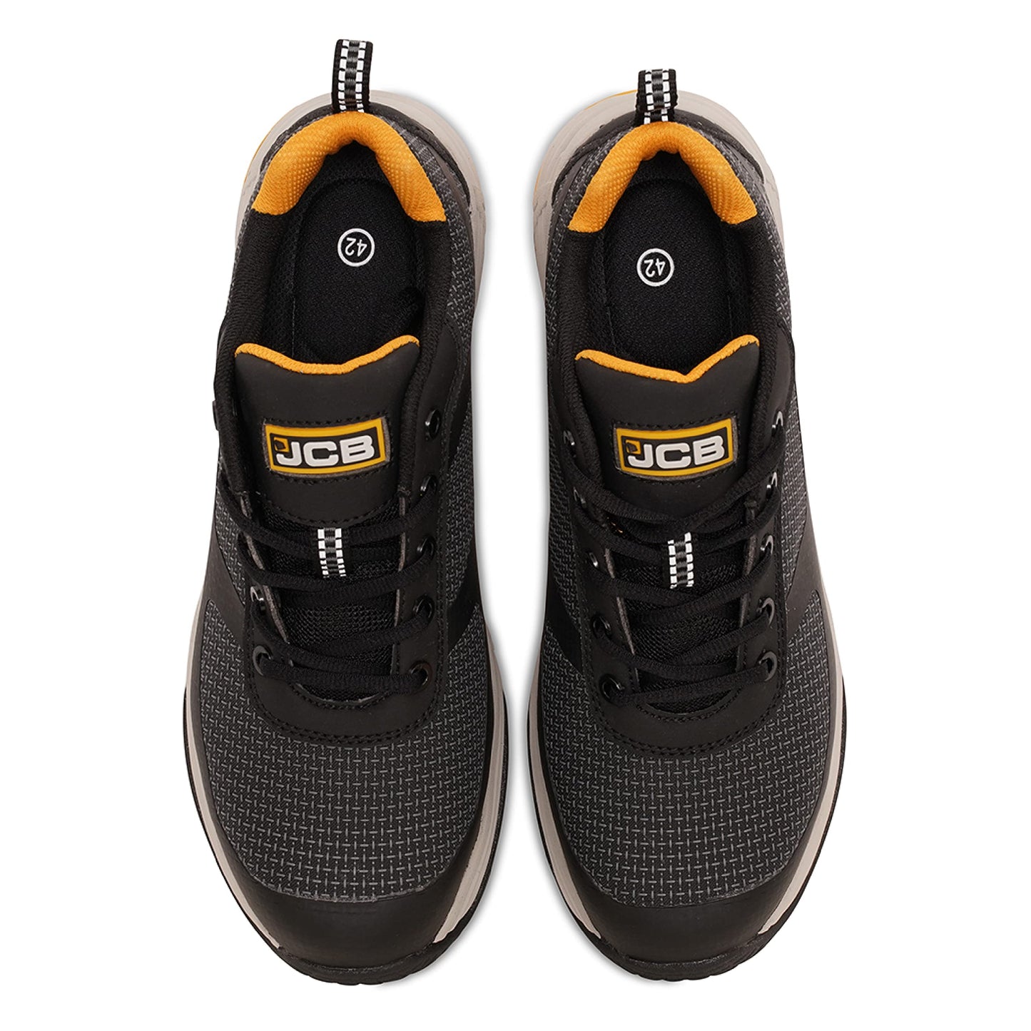 JCB - Safety Trainers for Men - 100% Spark Metal Free - Black Shoes - Waterproof - Glass Fibre Toecap - Work Sneakers For Men - Men Shoes