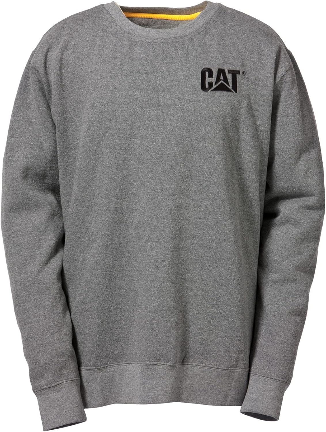 Caterpillar C1910752 Trademark Crew Neck Sweat Shirts Workwear Unisex Cottoon Grey Large