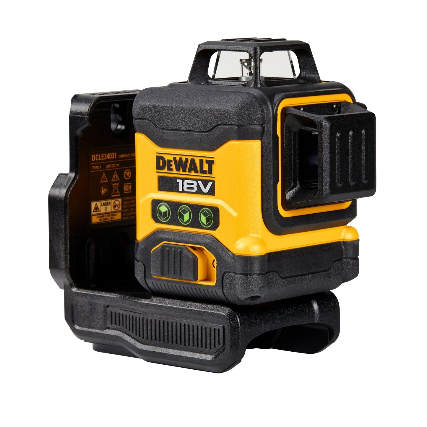 DEWALT DCLE34031N-XJ 18v Compact 3x360 Green Laser - Bare Unit