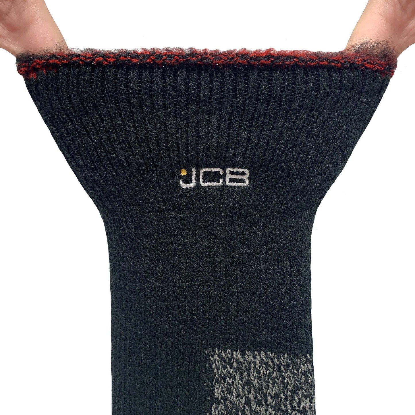 JCB - Men's Thermasock work sock in Black - 1 pack - | U.K. Size