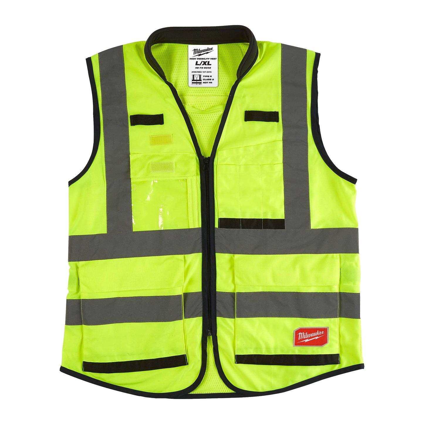 Milwaukee 4932471899 Premium Hi Visibility Vest 15 Pockets Orange Size L/XL