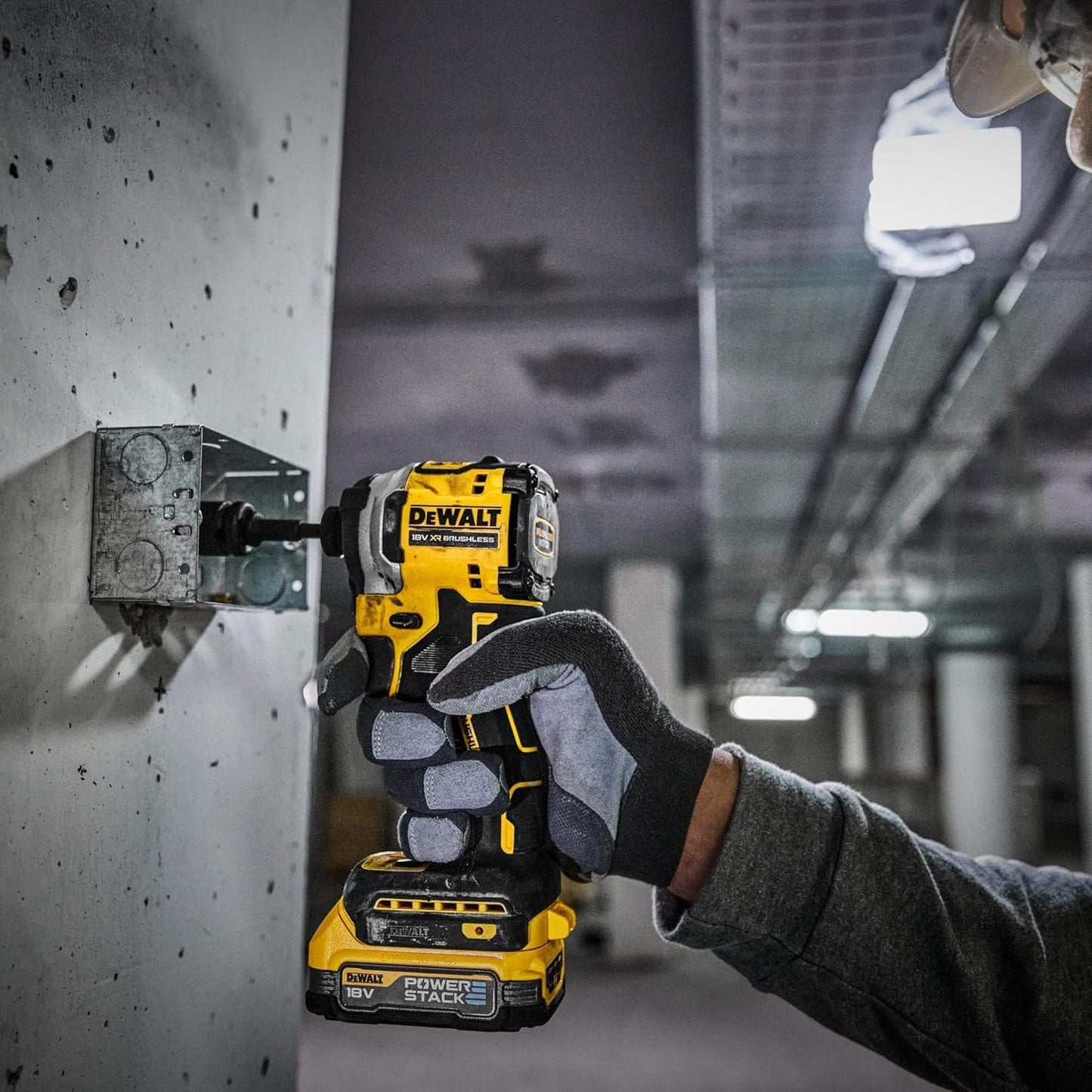 DEWALT DCK2050E2T-GB 18V XR BL G3 Compact Twin Kit (DCD805 + DCF850), 2X POWERSTACK Batterys & Charger