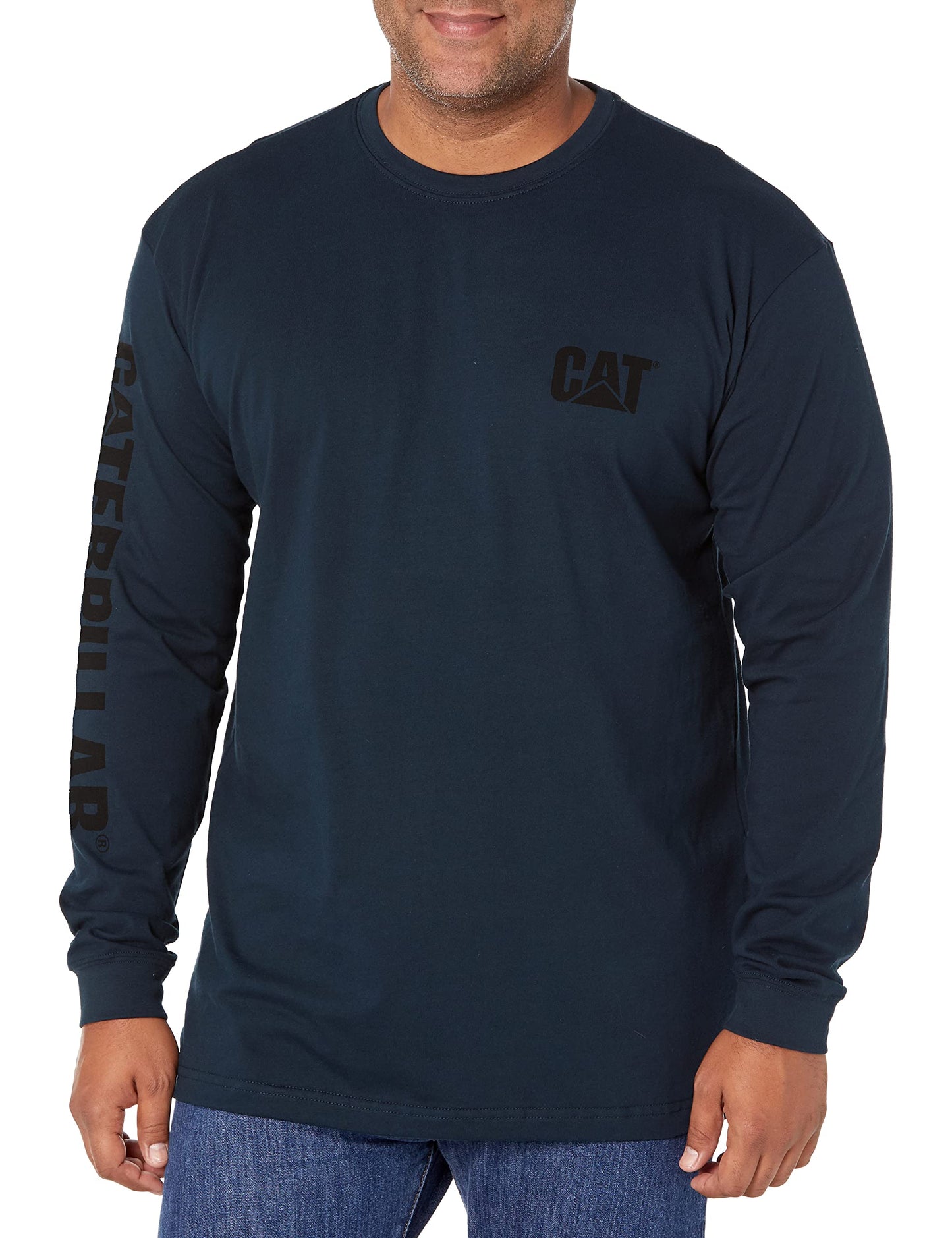 CAT Men's Trademark Banner Long Sleeve T-Shirt