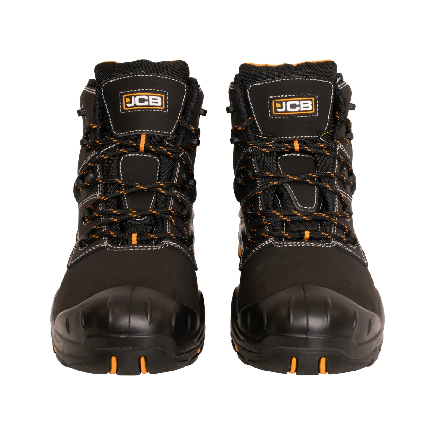 JCB - Black Action Nubuck Boot - Composite Midsole & Antistatic Properties - Safety Shoes Men Lightweight & Work Boots for Men - Size 8