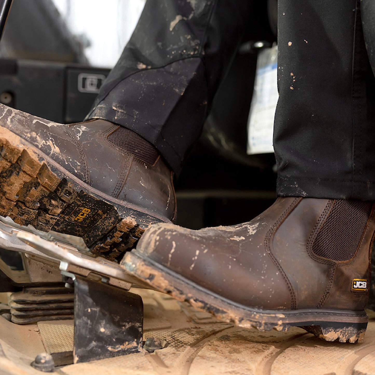 JCB - Farley Dark Brown Dealer Boot - Boots for Men - Safety Footwear - Water Resistant - Men Shoes - Men's Work & Utility Footwear