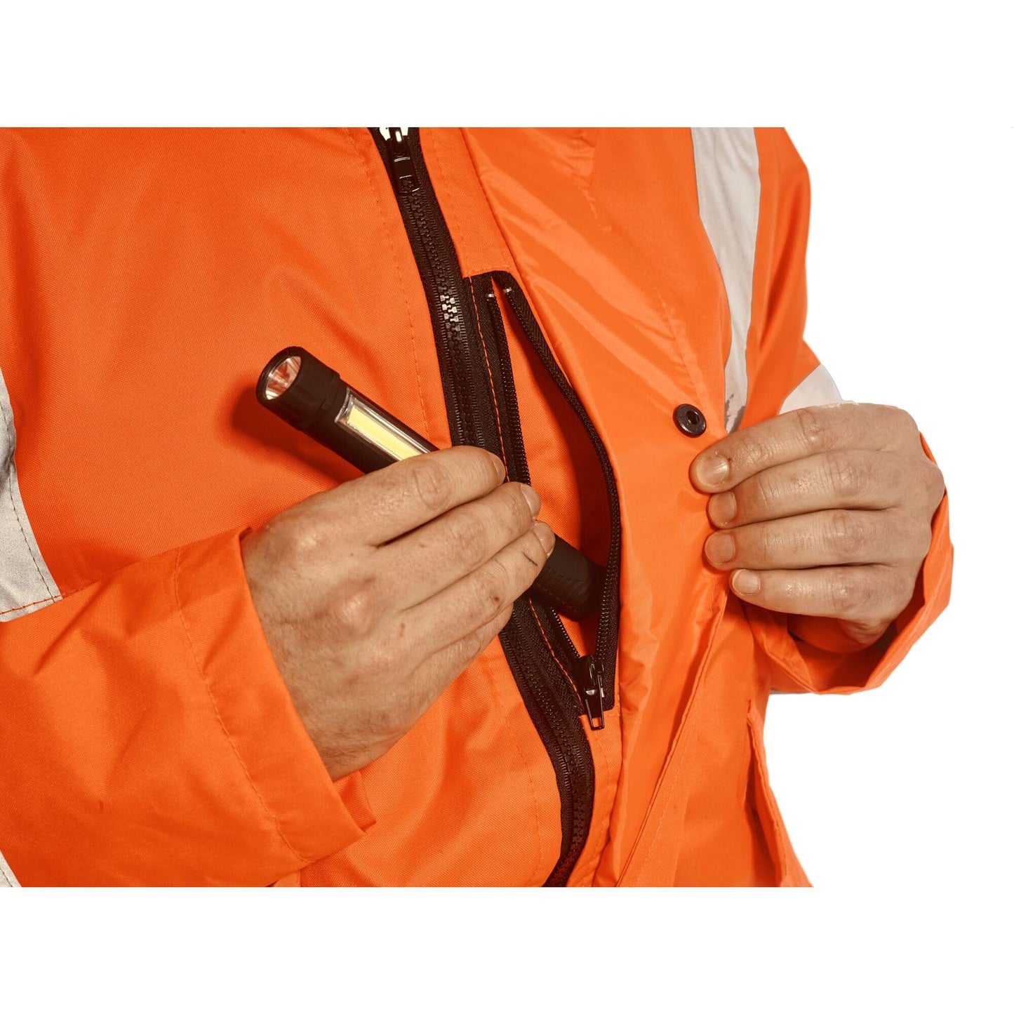 Portwest RT32 Waterproof Reflective Hi-Vis Winter Bomber Jacket Orange, X-Small