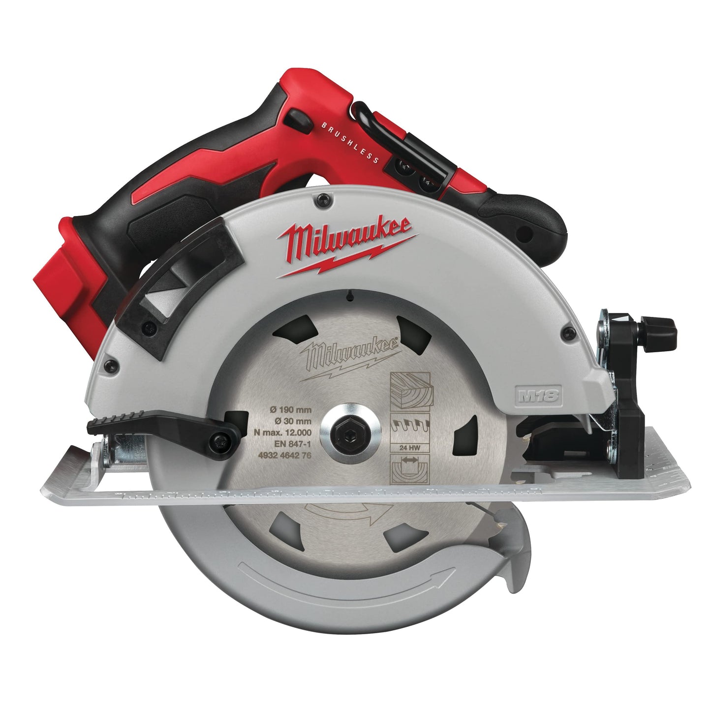 Milwaukee M18 CCS55 Circular Saw, 18.0V, without battery or charger, 18V, color red