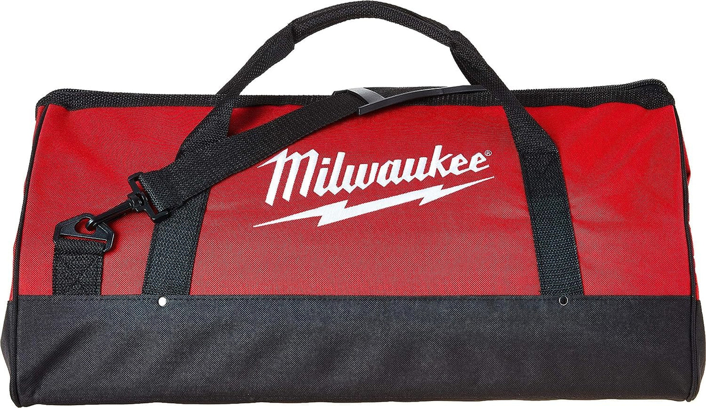 Milwaukee Heavy Duty 23 x 12 x 12 Inch Canvas Tool Bag w/Shoulder Strap and 6 Interior Pockets