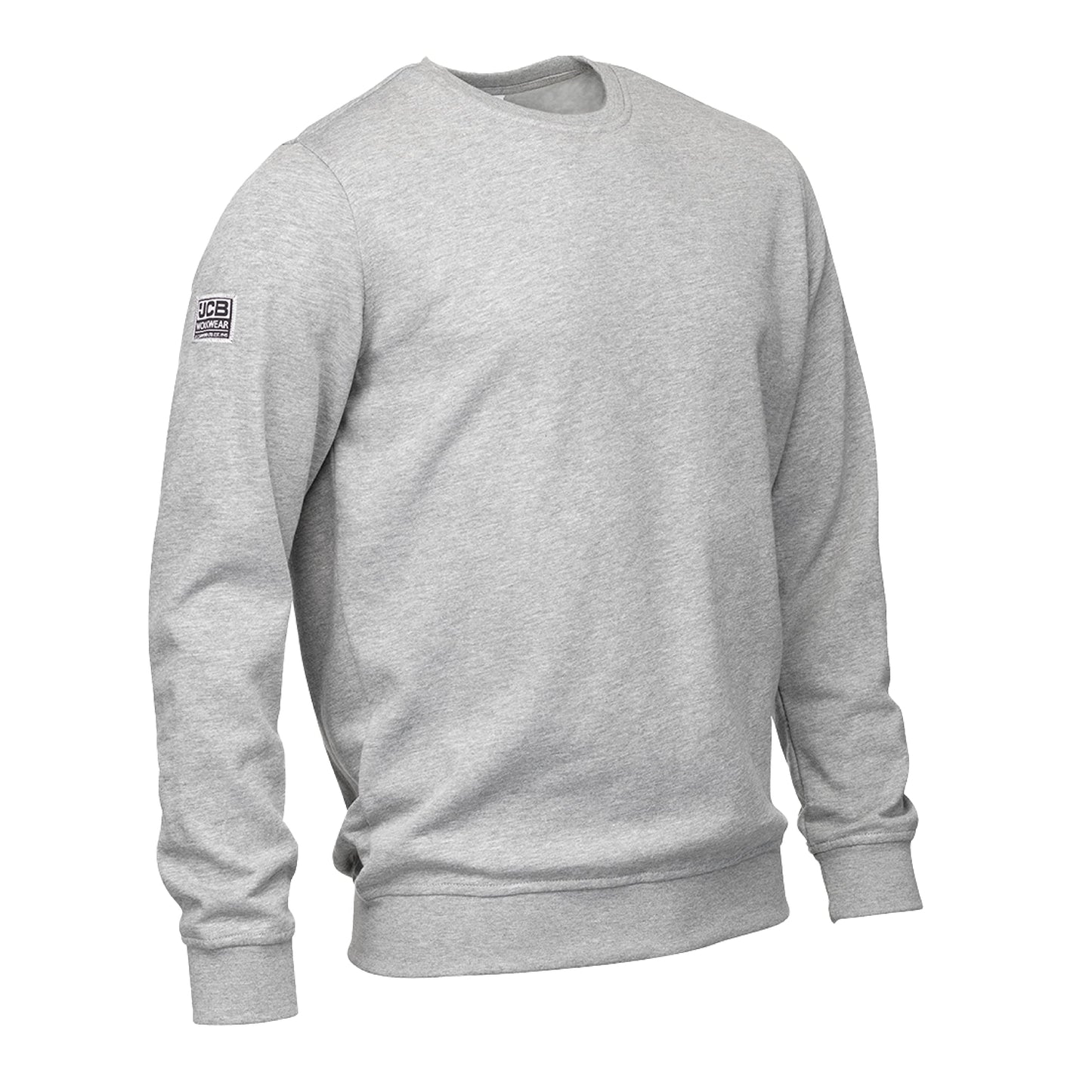 JCB Workwear Men's Marl Basic Sweatshirt, Grey, XL