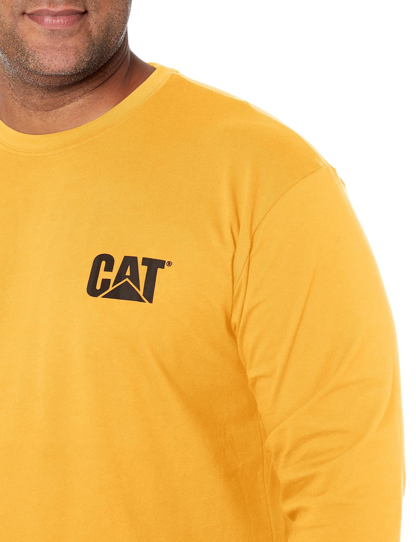 CAT Men's Trademark Banner Long Sleeve T-shirt상표 배너 긴소매 티셔츠camiseta Manga Larga De La Marca T-Shirt