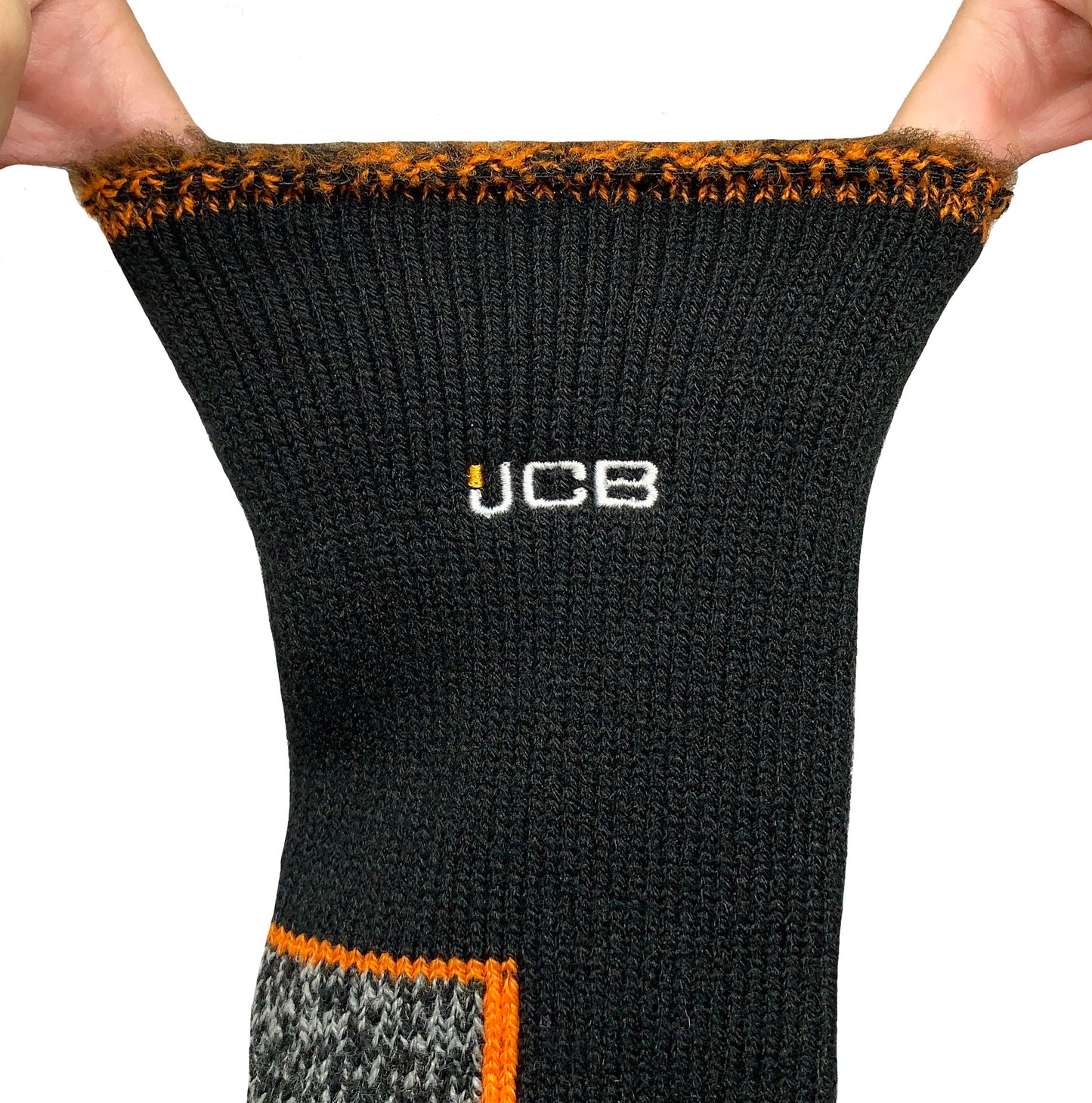 JCB - Mens Thermasock Work Sock - Midweight - Thermal Winter Warm Sock, Heat Holding Socks, Black, 1 pack, UK 6-11, EUR 39-46