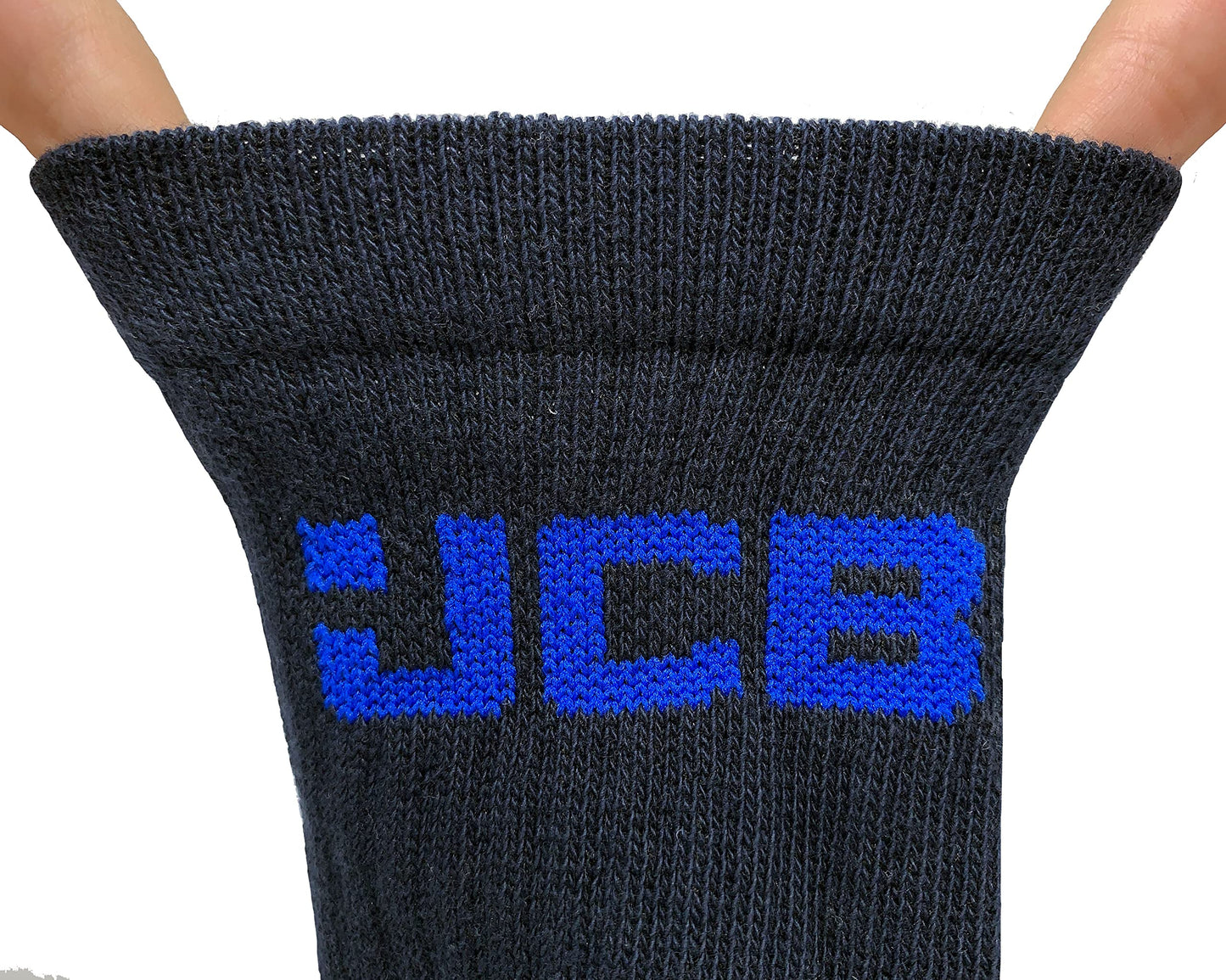 JCB - Men's Black Crew Socks | U.K. Size 6-11 | Work Socks