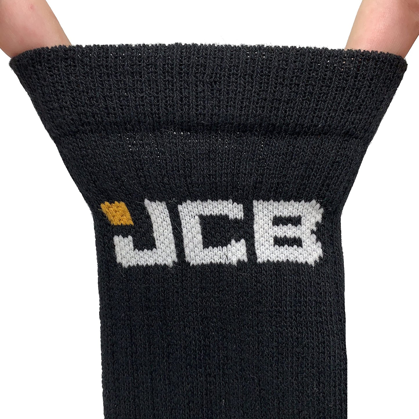 JCB - Men's Black work wear boot Socks | 4 Pairs | U.K. Size 6-11 | Boot Socks, Reinforced Socks, Terry Cushioning