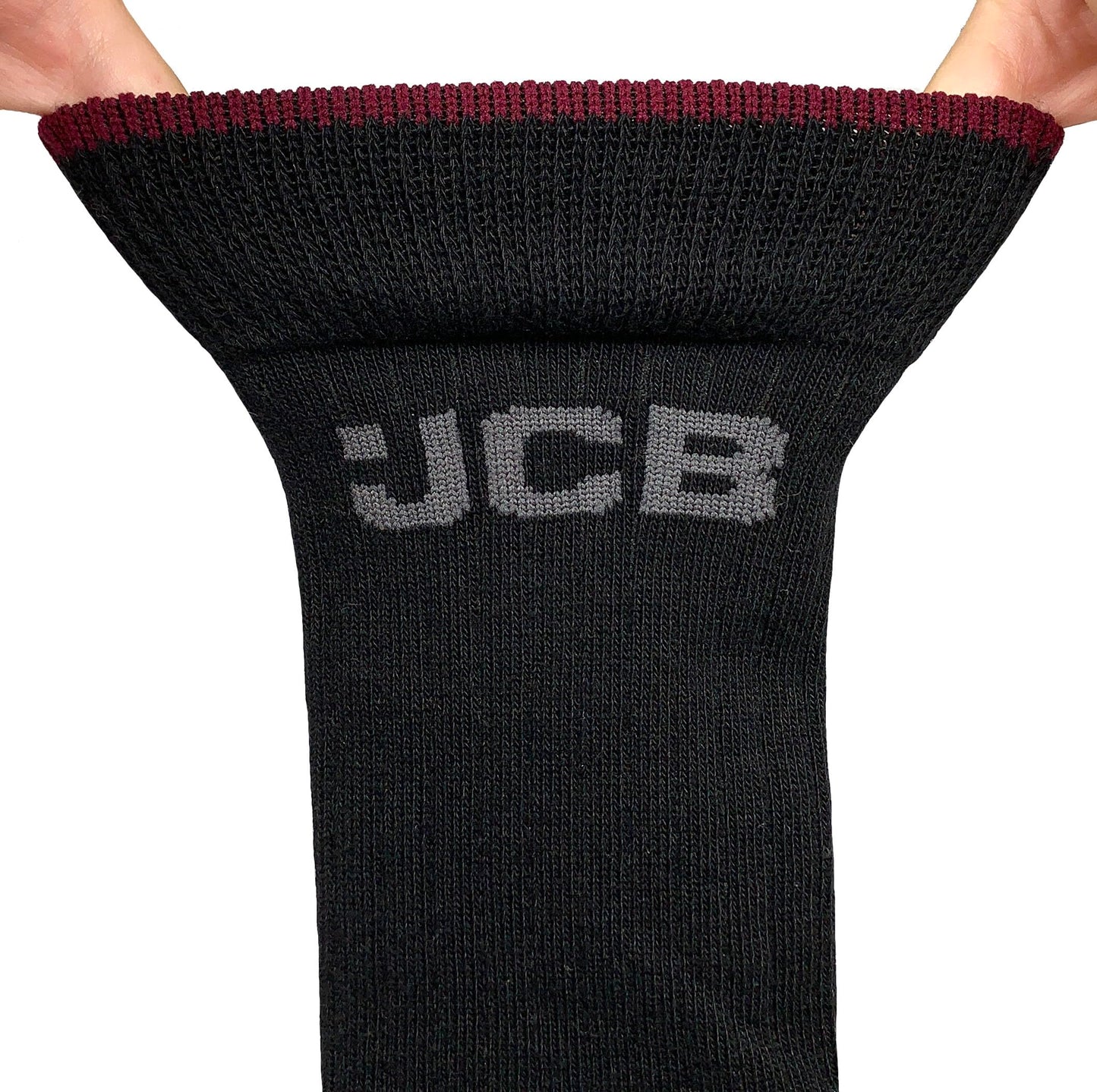 JCB - Work Tough Sock - Crew Socks - Cotton Rich, Black Assorted - 3 pack - UK 6-11, EUR 39-46