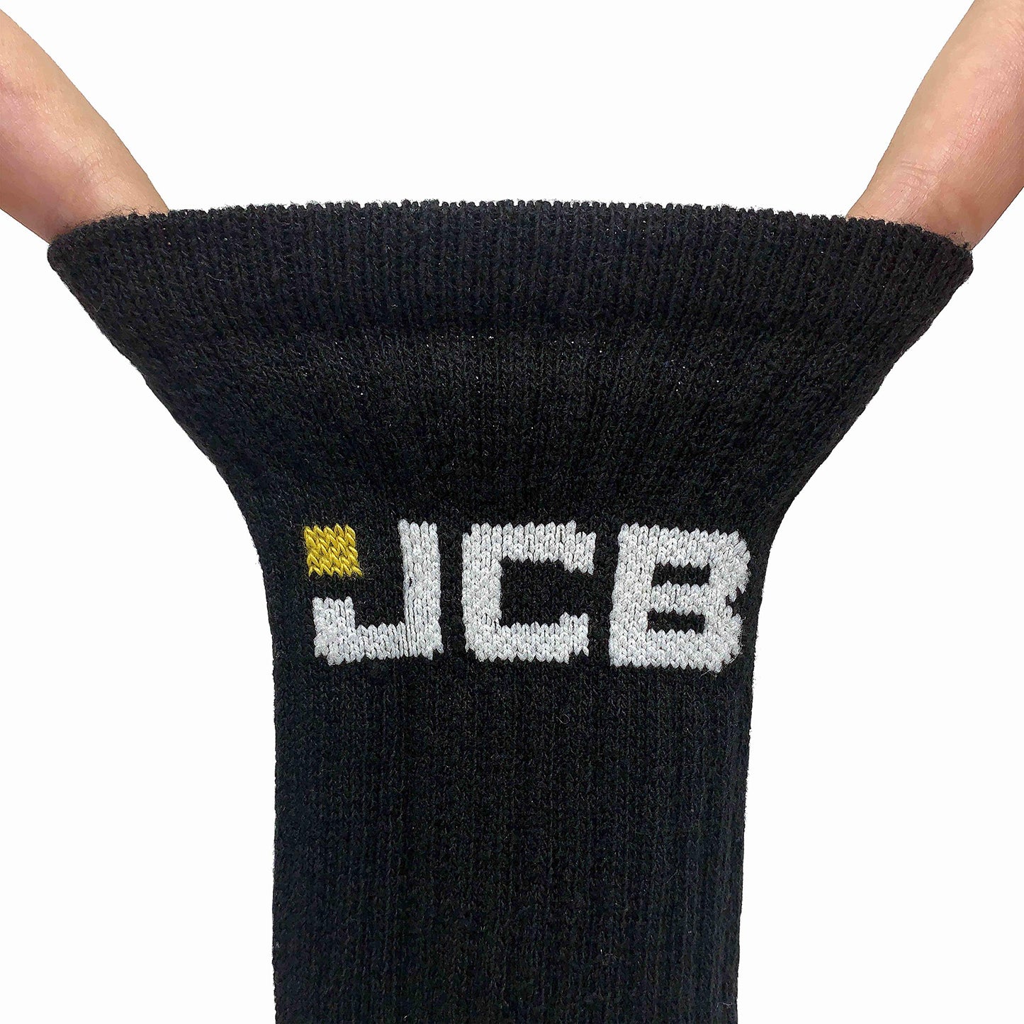 JCB Socks - Workwear Apparel Socks men's - Men's Socks - Work Socks with Added Elastane - Socks Men's - 3 Pack - Socks Multipack - Black Socks - UK 6-11, EUR 39-46