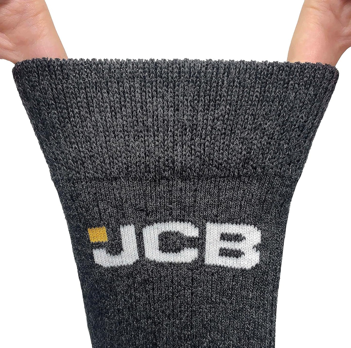 JCB Socks - Workwear Apparel Socks Mens - 3 Pack - Reinforced Heels and Toes - Boot Socks - Assorted Black Socks - UK 6-11, EUR 39-46