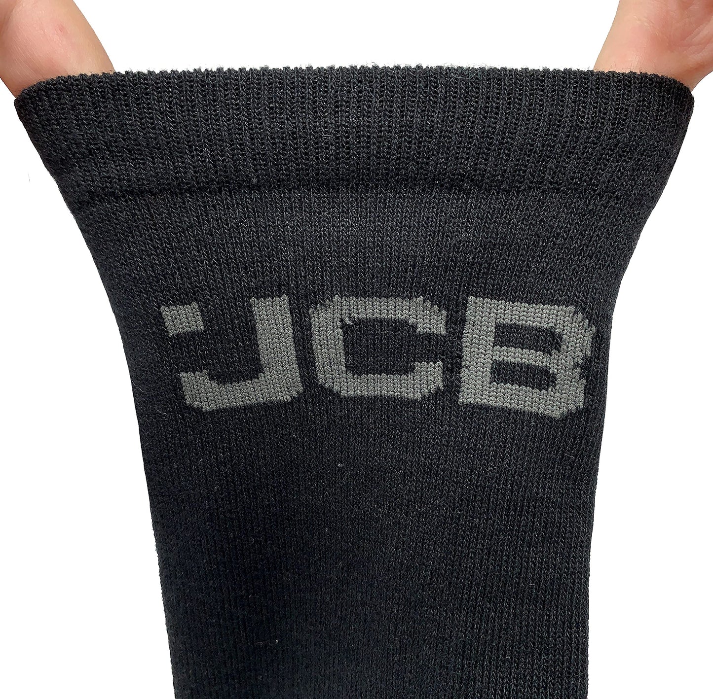 JCB Socks - Workwear Apparel Socks men's - Men's Socks - Work Socks with Added Elastane - Socks Men's - 3 Pack - Socks Multipack - Black Socks - UK 6-11, EUR 39-46