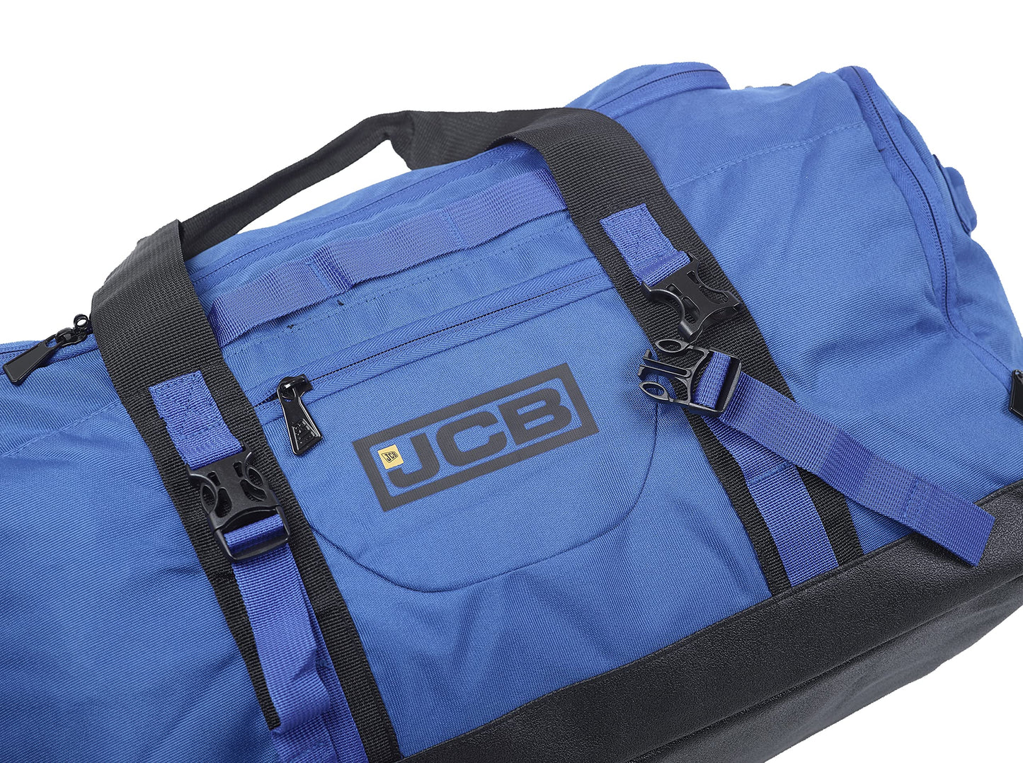 JCB - Duffle Holdall Bag, Grey - Water-Resistant Pu Base - Adjustable Shoulder Strap - 1,000 Denier Polyester - Maximum Capacity of 50 litres - Ideal Gym, Travel Or Overnight Bag