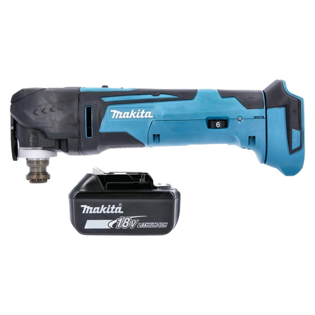 Makita DTM51 18v LXT Multitool Keyless Blade Change with 1 x 6.0 Ah Battery