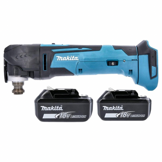 Makita DTM51Z 18v Multitool LXT Keyless Blade Change + 2 x 3.0 Ah Batteries