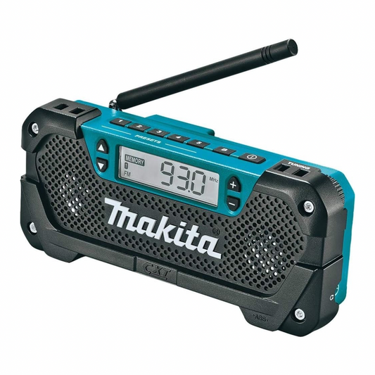 Makita RM02 12V max CXT Lithium-Ion Cordless Compact Job Site Radio, Tool Only