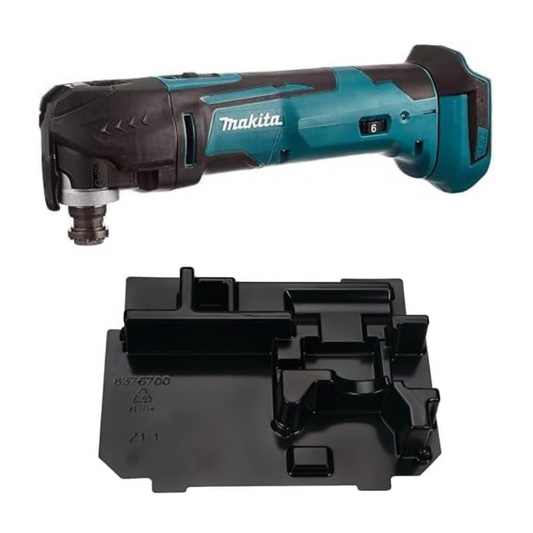 Makita DTM51Z Multi-Tool, 18 V,Blue & 837670-0 Makpac Moulded Inlay