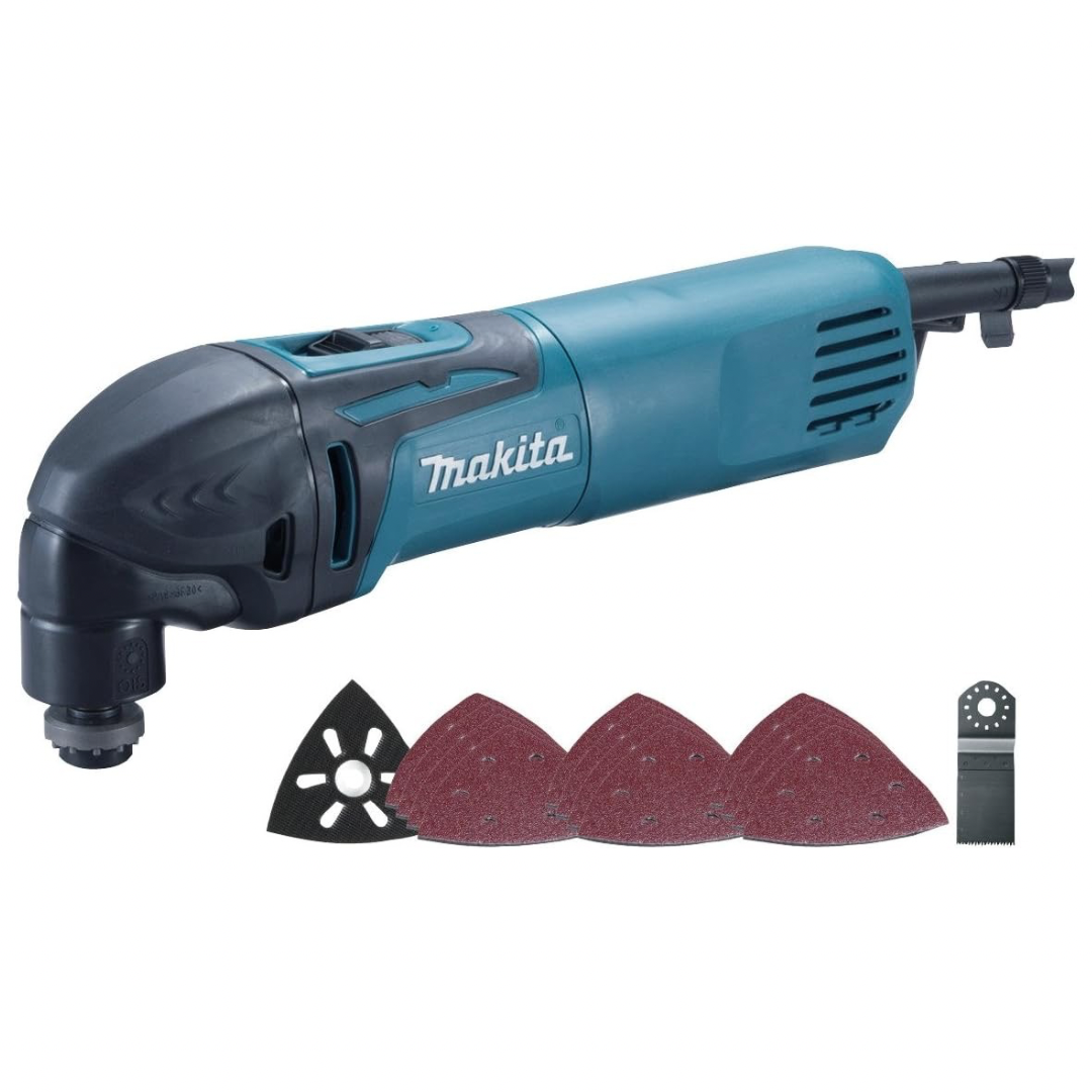 Makita TM3000CX4/1 110V Multi-Tool Kit Complete with Accessories Supplied in A Carry Case