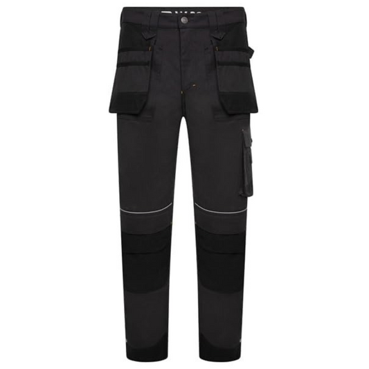 JCB Workwear - Trade Graphite Holster Trousers for Men - Cordura Reinforced Hems & Pockets - Regular Leg (32") - Polyester/Cotton - Waist 42"