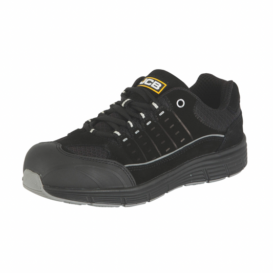 JCB - Safety Trainers - Work Trainers for Men - Trekker Trainers, TREKKER - Black - Size UK 11