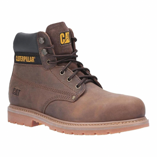 Caterpillar Powerplant Mens Boots Brown 12 UK