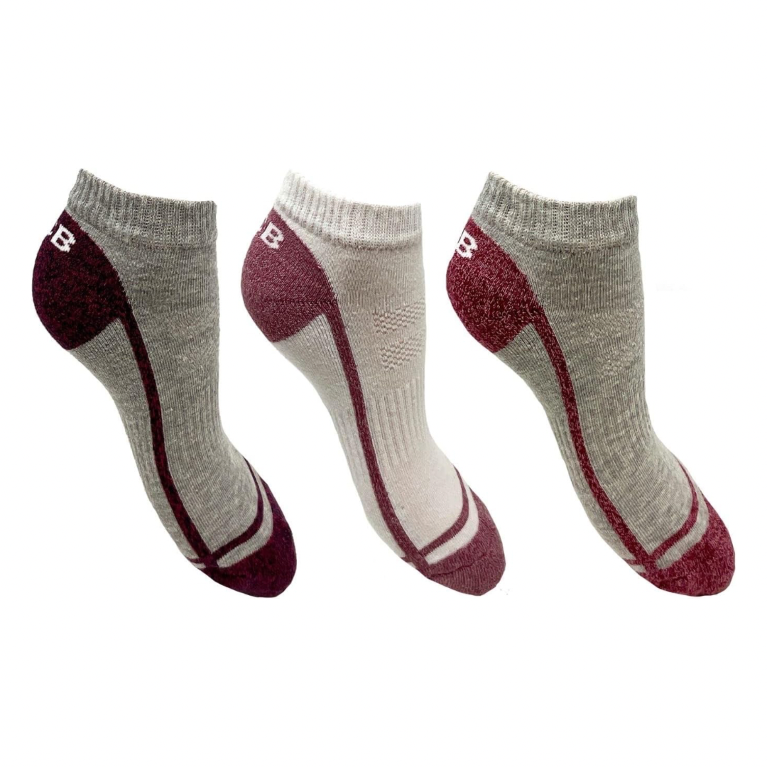 JCB - Ladies Trainer Liner Socks - 3 Pack - Assorted - UK 4-8, EUR 37-41 - Active Ladies Sport Socks