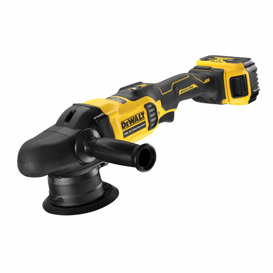 Dewalt DCM848P2 18v Brushless Dual Action Polisher 125mm + 2 x Batteries + Bag