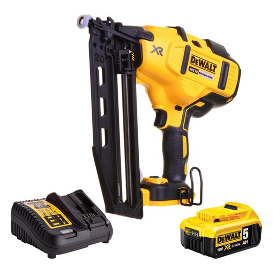 DeWalt DCN660N 18V Brushless Second Fix Nailer with 1 x 5.0Ah DCB184 Battery & DCB115 Charger