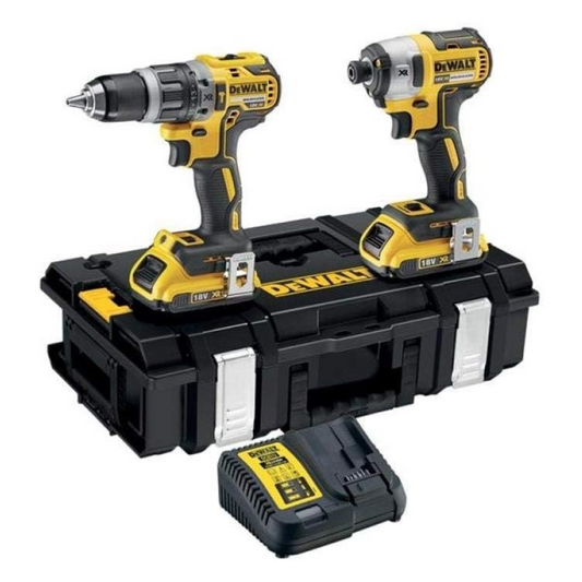 DEWALT DCK266D2-GB DCK266D2 Combi Drill and Impact Driver XR 18V Brushless Kit, 18 V