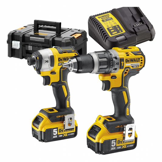 DeWalt DCK266P2T 18v XR Cordless Combi Drill & Impact Driver TSTAK Kit 2 x 5ah Li-ion