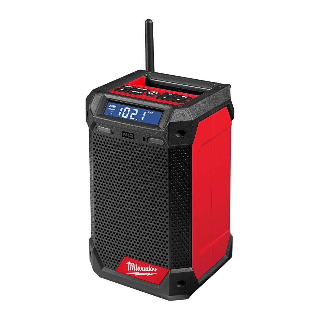 Milwaukee 2951-20 M12 Lithium-Ion Cordless Jobsite Radio/Bluetooth Speaker with Built-In Charger (Tool Only)