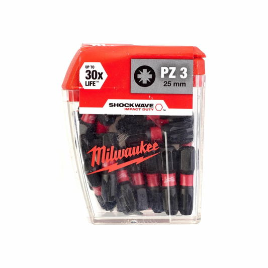 Shockwave™ Impact Duty Bits PZ3 x 25mm (Pack 25)