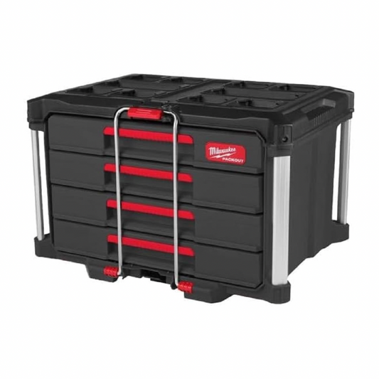 Milwaukee 4932493189 4 Drawer PACKOUT Tool Box, Schwarz