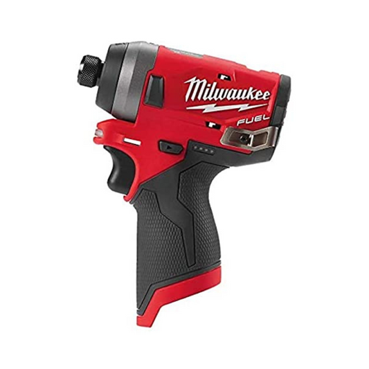 Milwaukee M12FID Fuel Sub Compact 1/4 inch Impact Driver 12V Bare Unit, 12 V, Red