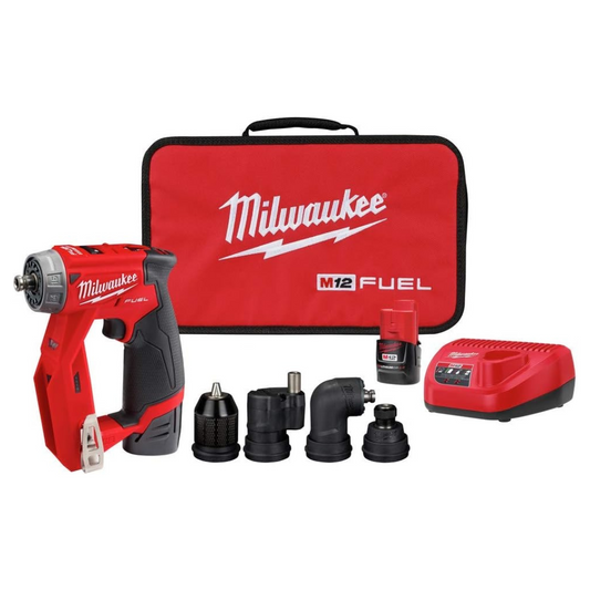 Milwaukee 2505-22 M12 Fuel Installation Drill/Driver Kit Red