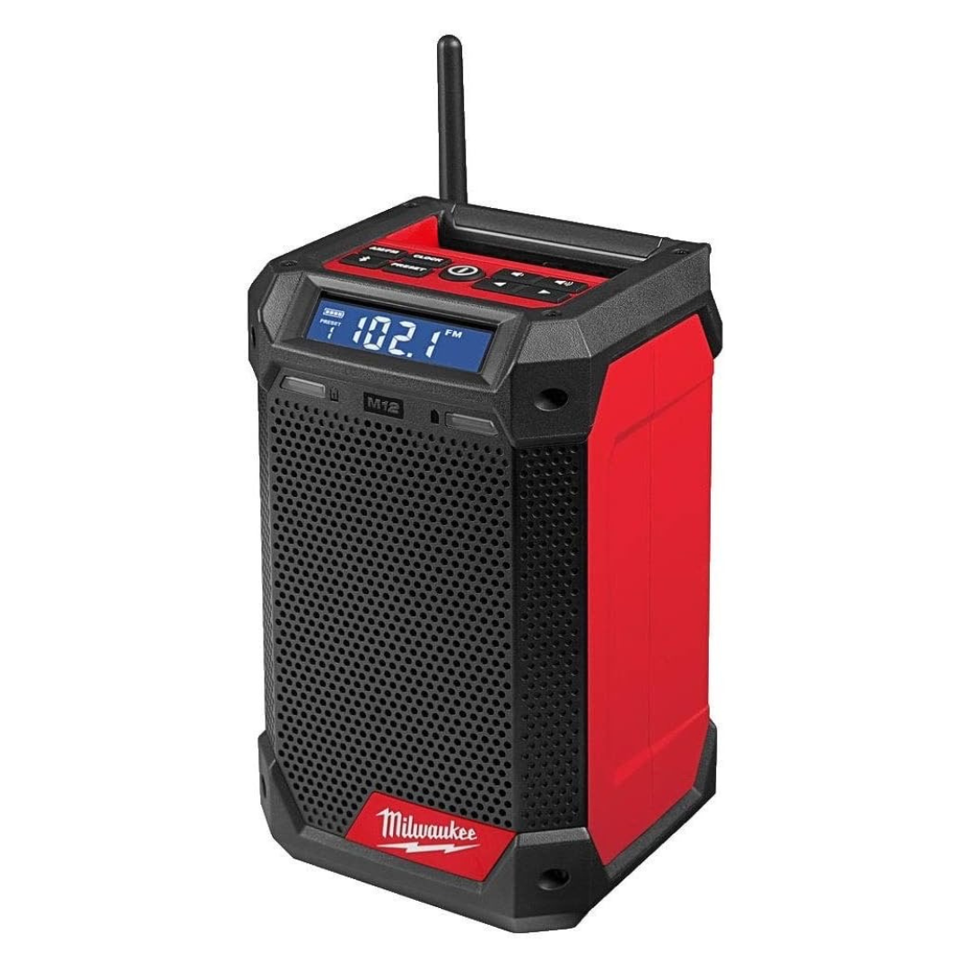 Milwaukee M12RCDAB+0 12v Cordless Dab Radio Charger Unit Only, Black